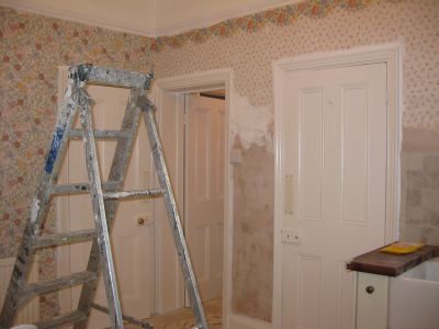 Bathroom or kitchen decorated by Jim'll Paint It