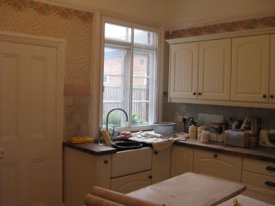 Bathroom or kitchen decorated by Jim'll Paint It