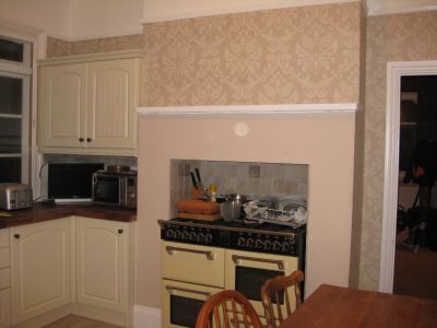 Bathroom or kitchen decorated by Jim'll Paint It