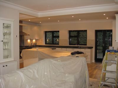 Bathroom or kitchen decorated by Jim'll Paint It