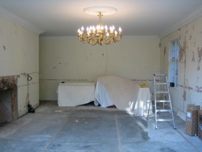 Living and dining room decorated by Jim'll Paint It