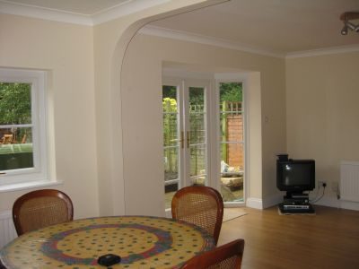 Living and dining room decorated by Jim'll Paint It