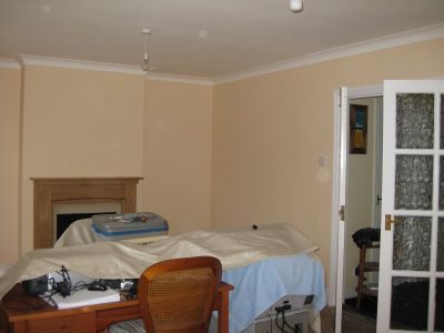 Living and dining room decorated by Jim'll Paint It