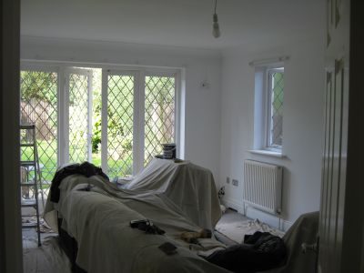 Living and dining room decorated by Jim'll Paint It