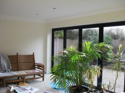 Living and dining room decorated by Jim'll Paint It